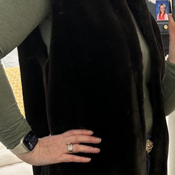 MARC NEW YORK LEATHER FUR LINED JACKET - Picture 5 of 9